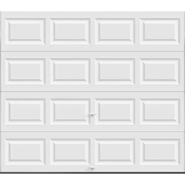 Classic Steel 8 x 7 Insulated Solid White Garage Door (2)